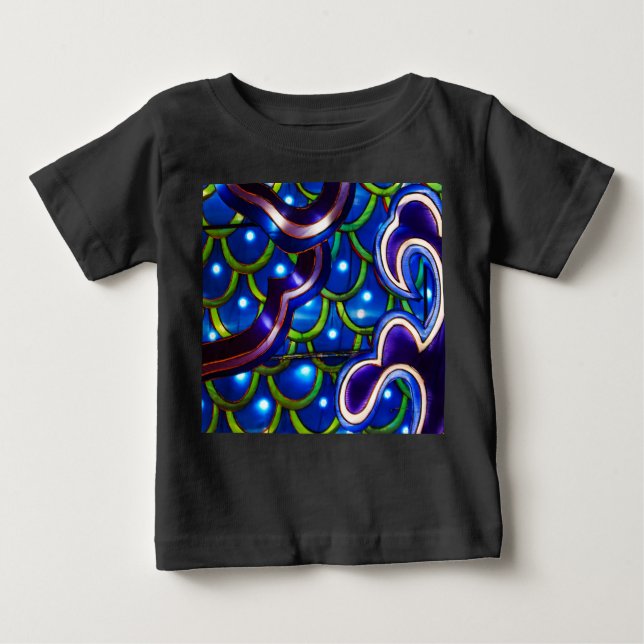 Glowing Blue Scales  Baby T-Shirt (Front)