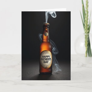 Glowing Bottle Fathers Day Card