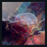 Glowing Brain Nebula Neural Energy Poster<br><div class="desc">A luminous human brain hovers inside a vibrant cosmic nebula, its delicate structure rendered translucent and glowing. Electric cyan, magenta, fiery orange, and golden neural pathways pulse like living light streams through deep indigo, turquoise, and lavender space. Fiery bursts, starry speckles, and ethereal veils surround the form, symbolizing boundless creativity,...</div>