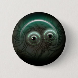 Glowing Bubble Cartoon 6 Cm Round Badge