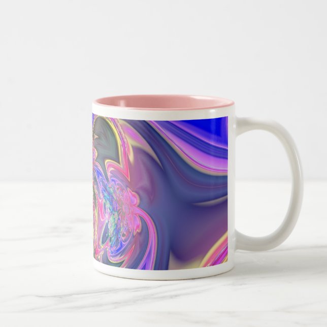 Glowing Burst of Colour Two-Tone Coffee Mug (Right)