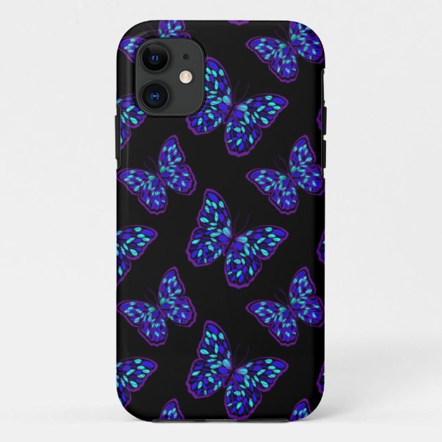 Glowing Butterflies Case-Mate iPhone Case (Back)
