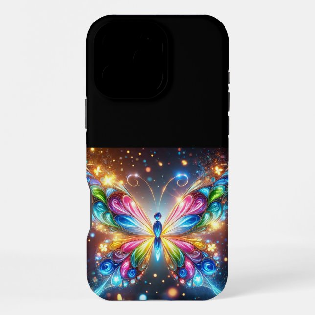 Glowing Butterfly iPhone Case (Back)