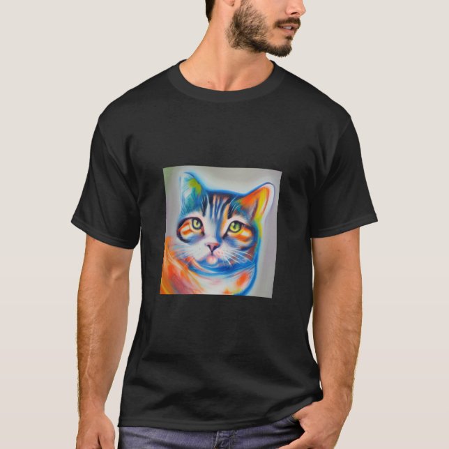 Glowing Cat T-Shirt (Front)