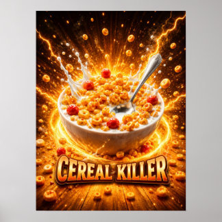 Glowing Cereal Bowl Art Poster