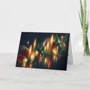 Glowing Christmas Symphony Holiday Card