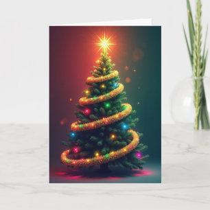 Glowing Christmas Tree Card