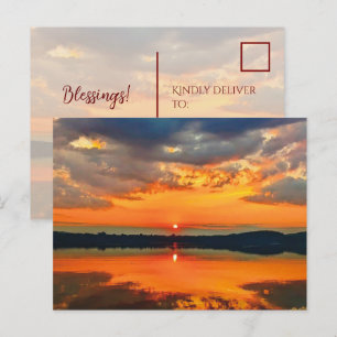Glowing Clouds Postcard