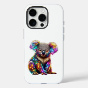 "Glowing Colourful Koala - Radiant Wildlife Art" iPhone 16 Pro Case