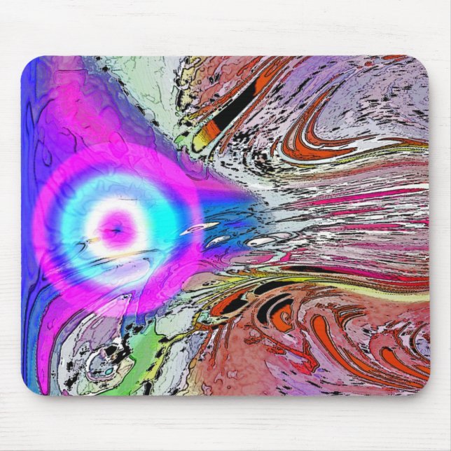 Glowing Comet Mouse Pad (Front)