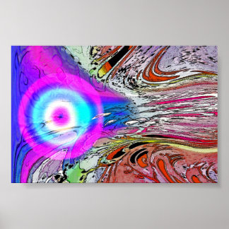 Glowing Comet Poster