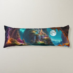 Glowing crystal Cave Body Cushion