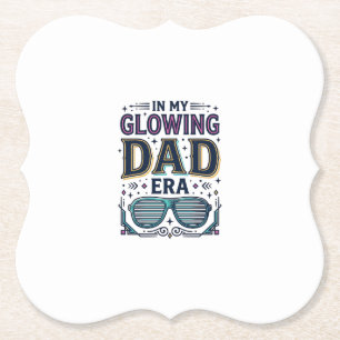 Glowing Dad Era Retro Neon Sunglasses Shirt_1 Paper Coaster