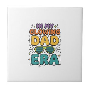 Glowing Dad Era Retro Sunglasses Dad Shirt Design_ Tile