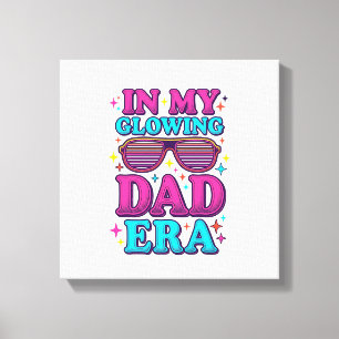 Glowing Dad Era Vintage Engraving Shirt Design_1 Canvas Print