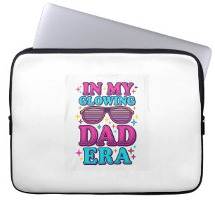 Glowing Dad Era Vintage Engraving Shirt Design_1 Laptop Sleeve