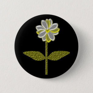 Glowing Daisy Flower Button
