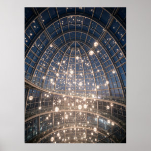 Glowing Dome Light Installation Poster
