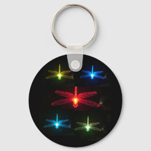 Glowing Dragonflies Key Ring