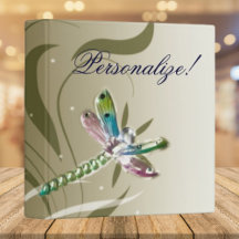 Glowing Dragonfly Binder