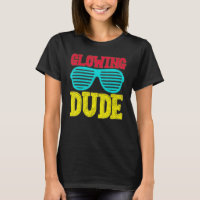 Glowing Dude party 80s vintage retro colourful 1