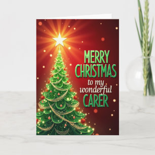 Glowing Evergreen Warmth Card