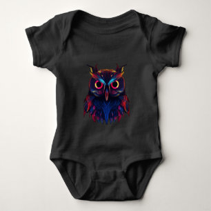 Glowing eyes baby bodysuit