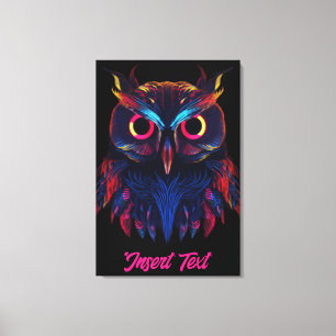 Glowing eyes canvas print