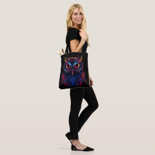 Glowing eyes tote bag