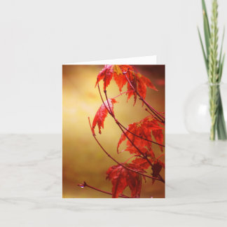 Glowing Fire Blank Note Card