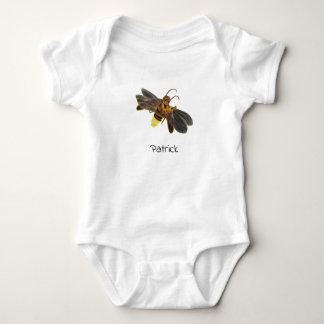Glowing Firefly Lampyridae Personalised Baby Bodysuit