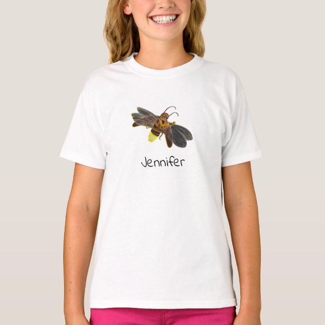 Glowing Firefly Lampyridae Personalised T-Shirt (Front)