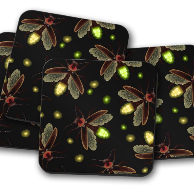Glowing Firefly Moth | Enchanted Insect Coasters (Creator Uploaded)