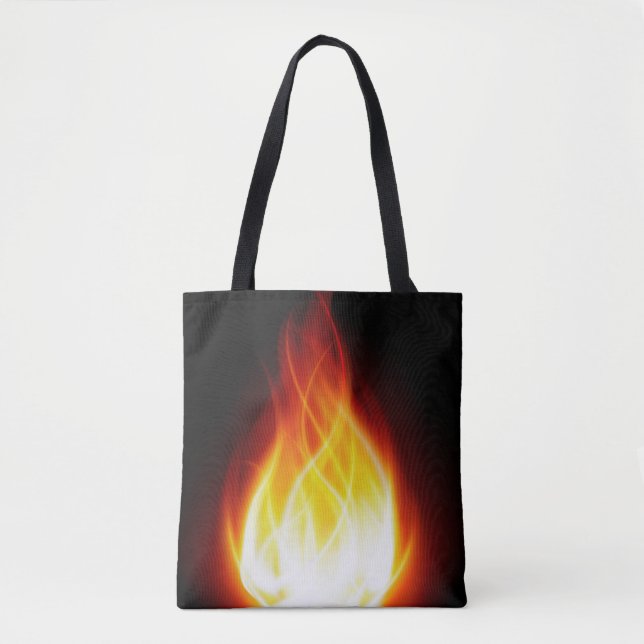 Glowing Flames Tote Bag (Front)