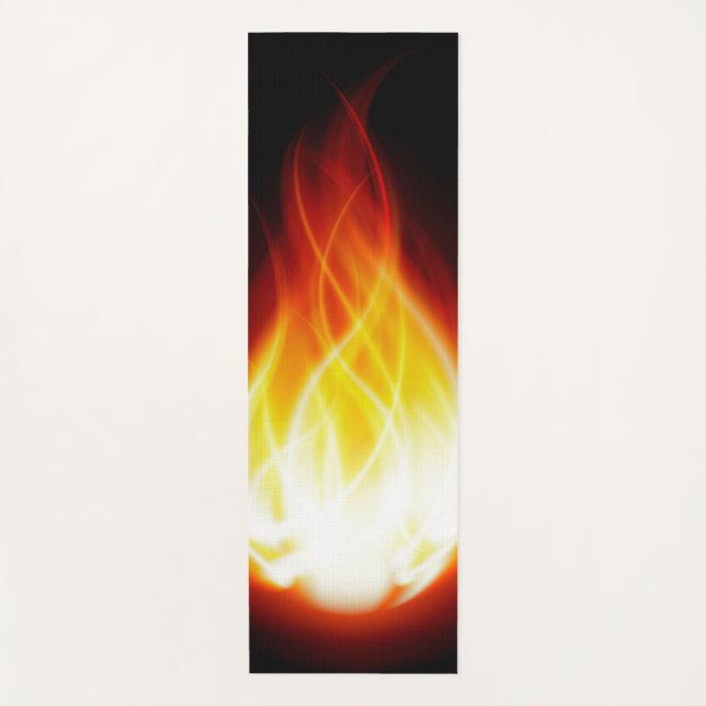 Glowing Flames Yoga Mat (Front)