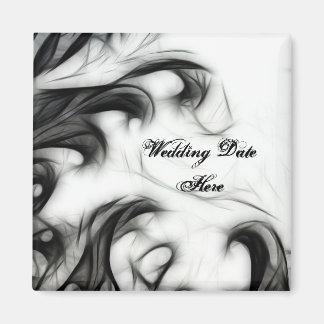 Glowing Floral Wedding Magnet