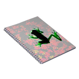 Glowing Frog Spiral Notebook