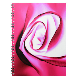 Glowing Fuchsia Rose Notebook
