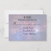 Glowing Galaxy in Outer Space RSVP