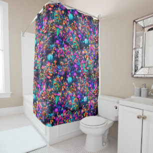 Glowing Garden Shower Curtain