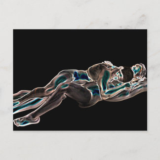 Glowing Gay Love Postcard