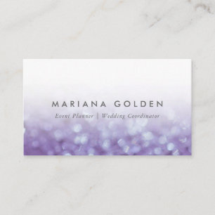 Glowing Glittering Bokeh   Glitter Business Card