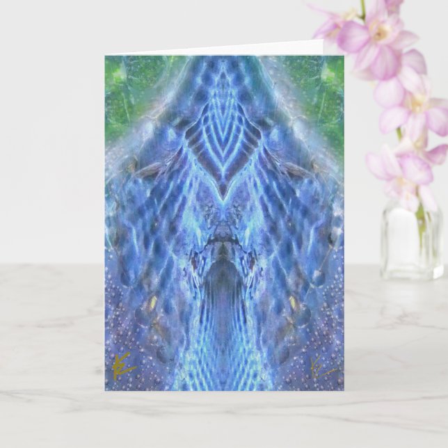 Glowing Goddess Aura Light Esoteric Meditation Card (Orchid)