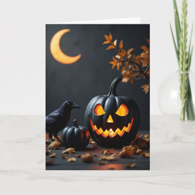 Glowing Gourd Night Card (Front)
