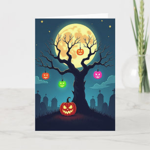 Glowing Gourds Night Card