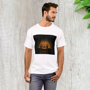 Glowing Halloween Pumpkin Mens T-Shirt
