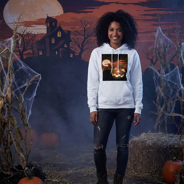 Glowing Halloween Pumpkin Spooky Hoodie (Creator Uploaded)