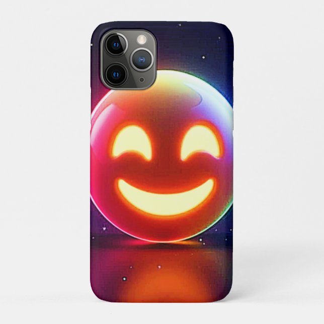 Glowing Happy Orb Emoji Case-Mate iPhone Case (Back)