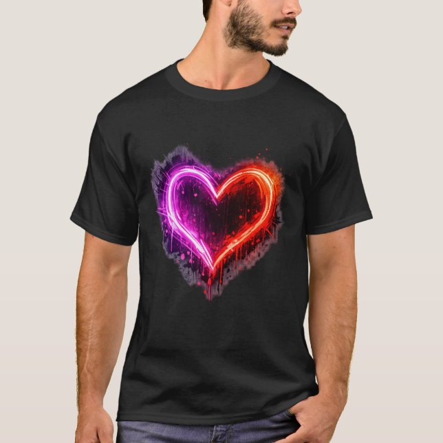Glowing Heart T-Shirt (Front)