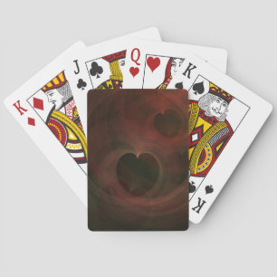 Glowing Hearts Playing Cards